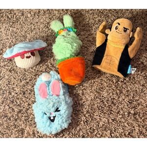 Bark-Plush Dog Toys Alice Magic Mushroom, Bunny ,Slipper (4) (4)